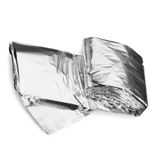 Одеяло для выживания/мягкое аварийное покрытие/спасательное одеяло/изоляционное одеяло/открытый магазин для спасения и армии, 210x130 см серебро