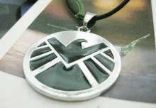 Agents of S.H.I.E.L.D. necklace shield badge pendant Marvel The Avengers logo sign movie jewelry for men and women wholesale
