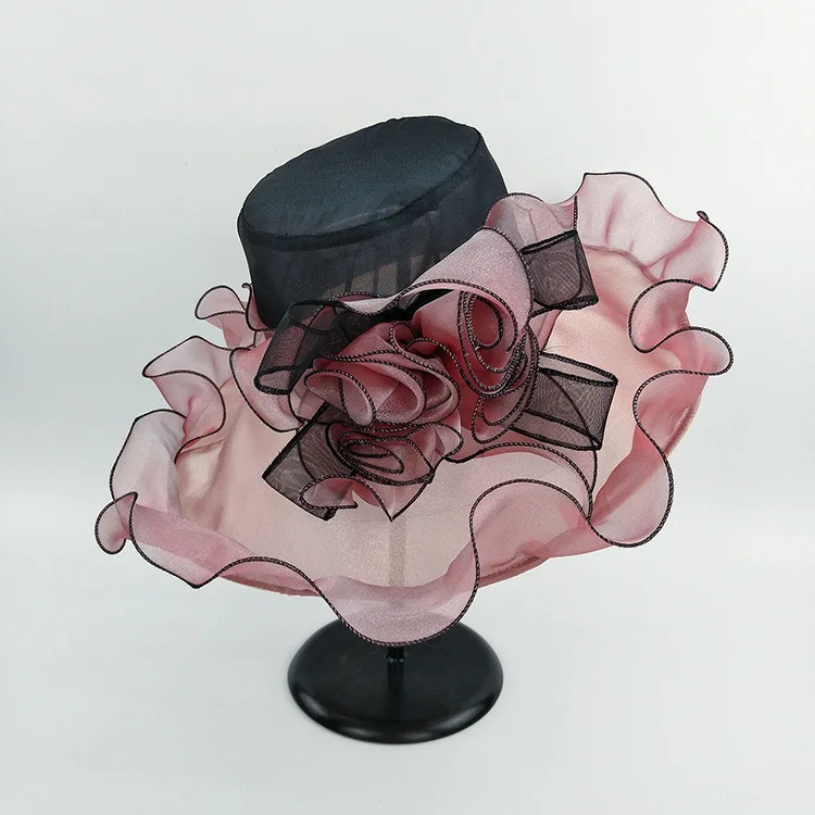 

Women's Wide Brim Sun Hat Nice Floral Kentucky Derby Hat for Women Lady Church Wedding Hat Summer Beach Cap