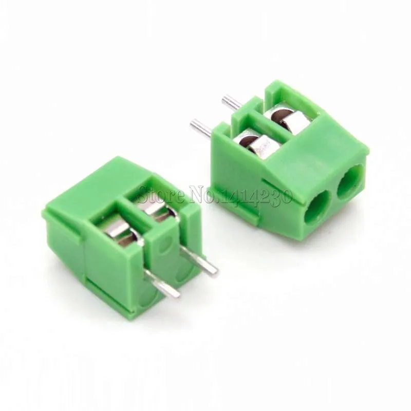 

50PCS KF350-2P 3.5mm Pitch 2Pin 2 way Straight Pin PCB Screw Terminal Block Connector