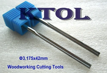 

Quality 3.175*42MM 2 Flutes Straight Router Bit Tungsten Carbide Cutters End Mill Woodworking Cutting Tools for Milling Cutting
