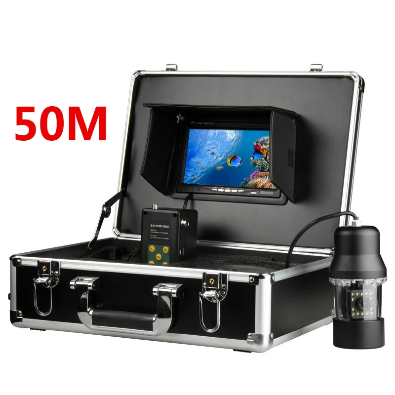 

7" TFT Monitor 50M Cable 360 degree rotate Underwater Camera Underwater Fishing Camera color fish monitor fish finder