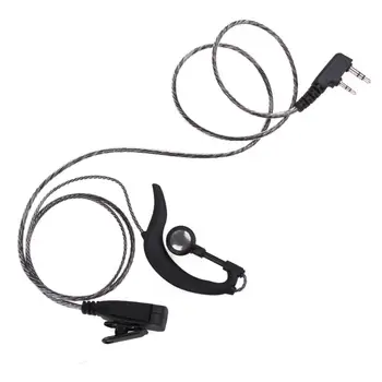

2 Pin K Type Plug Earpiece Headset 1m Wired Earphone with PTT Mic for BAOFENG For KENWOOD Walkie-talkie