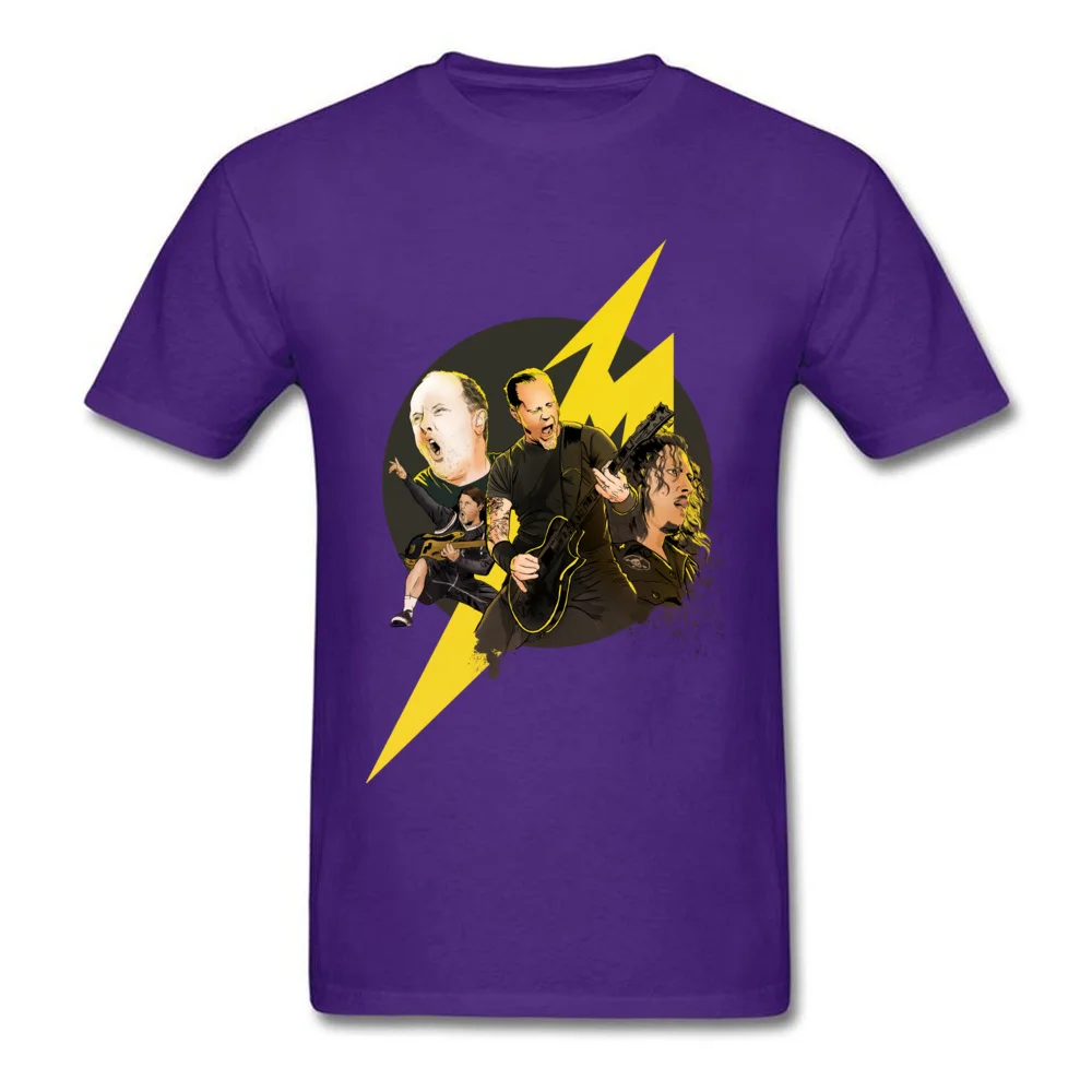2018 Discount Men T-Shirt Crewneck Short Sleeve All Cotton Ride The Lightning Tops Tees Hip hop T Shirt Free Shipping Ride The Lightning purple