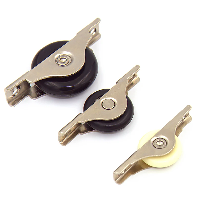 

4Pcs iron frame+nylon Mute Wheel sliding Door Wheel cupboard/Window Groove Load-bearing Pulley Bathroom/Cabinet/Wardrobe Wheel