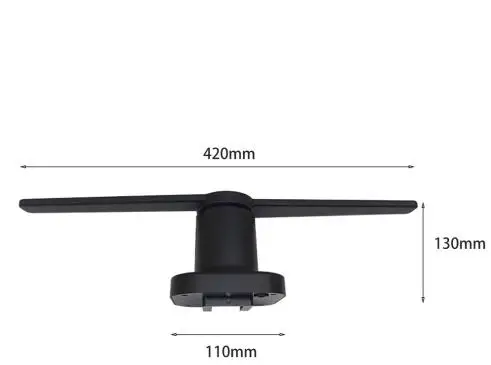 Xintai Touch LED голографический проектор портативный 3D плеер вентилятор уникальный