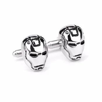 

Wholesale Punk Style Fashion Iron Man Cuff links vintage movie mask Cuff links Iron-Man Cufflinks Jewelry gift