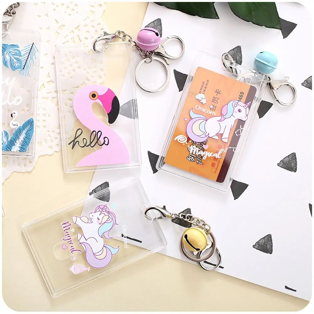 

1PC Unicorn Flamingos Travel Cards Case Simple Credit Card Holder Woman Man Worker BUS & ID Card Safety Holder Case Pouch Bag