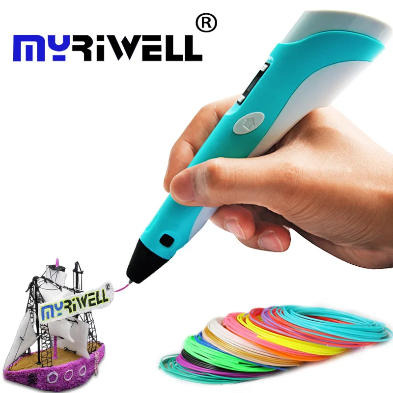 3d pen Christmas gift 3D Drawing Pen V2 With 20 Color 100M Filaments For Children Printing
