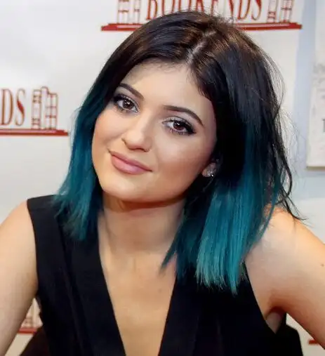 Online Shop 2015 Hot Selling Kylie Jenner Style Green Lace Front Wig