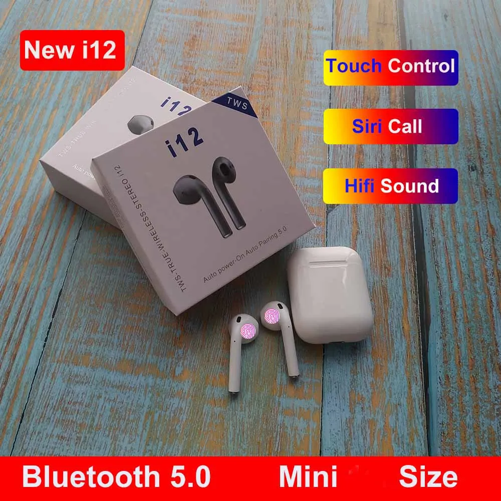 

Mini i12 i11 tws pop up Touch Bluetooth Earphone 5.0 with Case Music 3D Stereo Headset for Apple iphone samrtphones