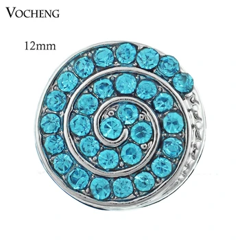 

Vocheng Snap Charms Interchangeable Jewelry Inlay Blue Crystal Small 12mm Vn-233
