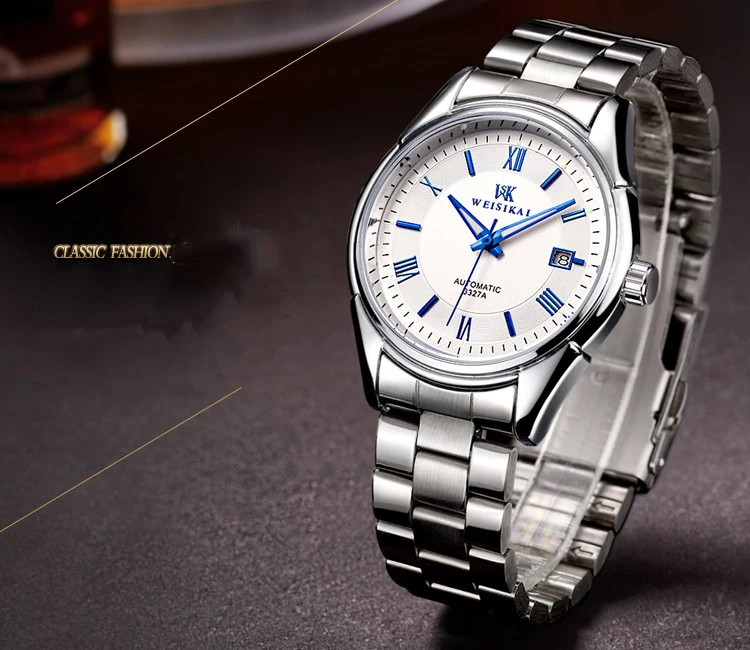 02 Top Brand Luxury Mechanical Watches Fashion Business Casual Sports Dress Automatic Self Men Watch Durable Classic Montre Homme