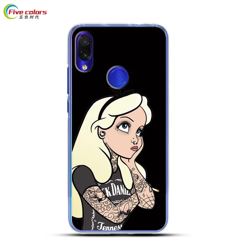 

Luxury Silicone Soft TPU Back Case for Xiaomi Redmi Note 7 Full Protective Cartoon Painted Cover for Xiomi Note7 Pro Cases 6.3"