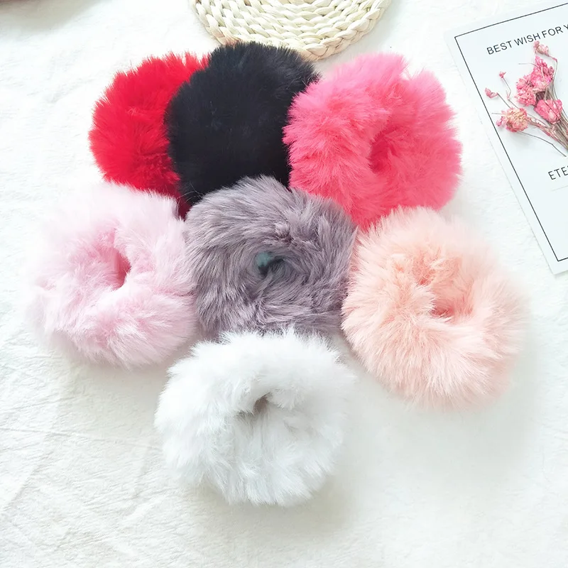 

New fashion Women Solid Headbands Vintage Elastic Hair Bands Rubber Rope Ponytail Holder Scrunchies Girls Accessories Headdress