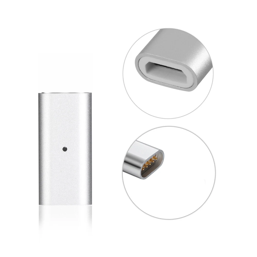 1 шт. для Android USB-C для IOS Android высокое качество серебро 3 в 1 Магнитный Micro usb type-C зарядное устройство адаптер - Цвет: micro USB adapter 1