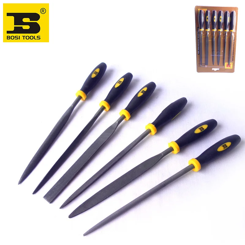 

free shiping 180mm 6Pcs needle file set METAL JEWELRY BEADING HOBBY CRAFTS TOOL