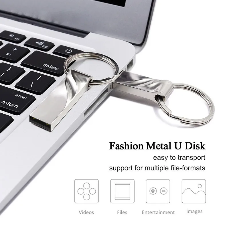 Металлический USB флеш-накопитель 64 ГБ, металлический флеш-накопитель, высокоскоростная USB флешка 32 ГБ, флеш-накопитель, реальная емкость 16 ГБ, USB флеш-накопитель