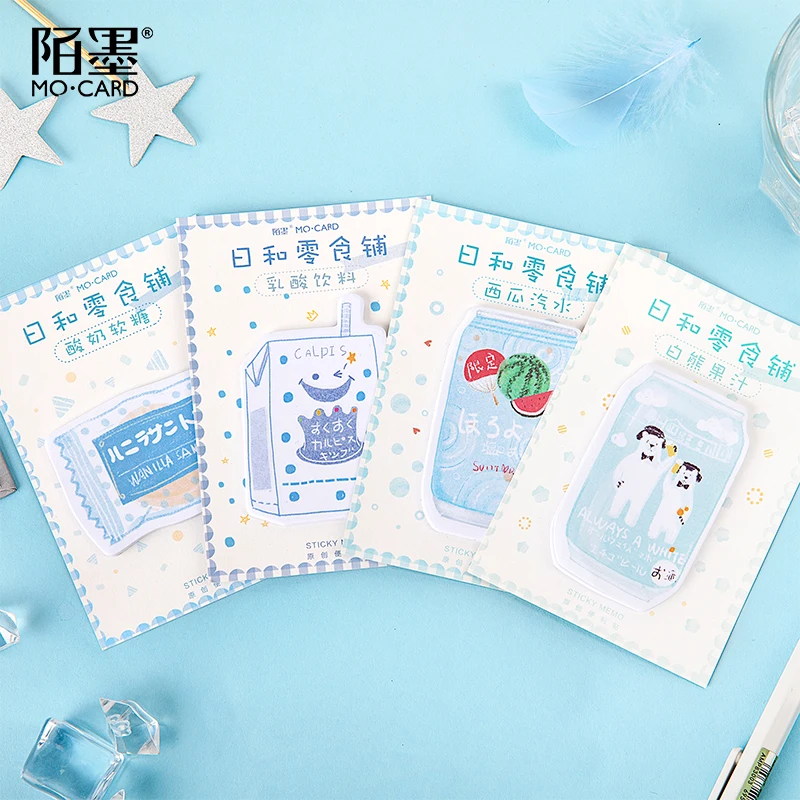 

Mo.card japan snack shop sticky memo pad notepad paper message note pack