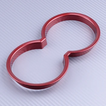 

Red ABS Inner Console Water Cup Holder Trim Cover Moulding Fit For Porsche Macan 2014-2018 Car Styling Accessories