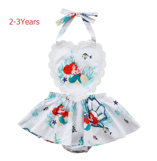 B5 Кружевной комбинезон русалка для маленьких девочек; комбинезон; sunsuit; Одежда 0-3Y - Цвет: B5