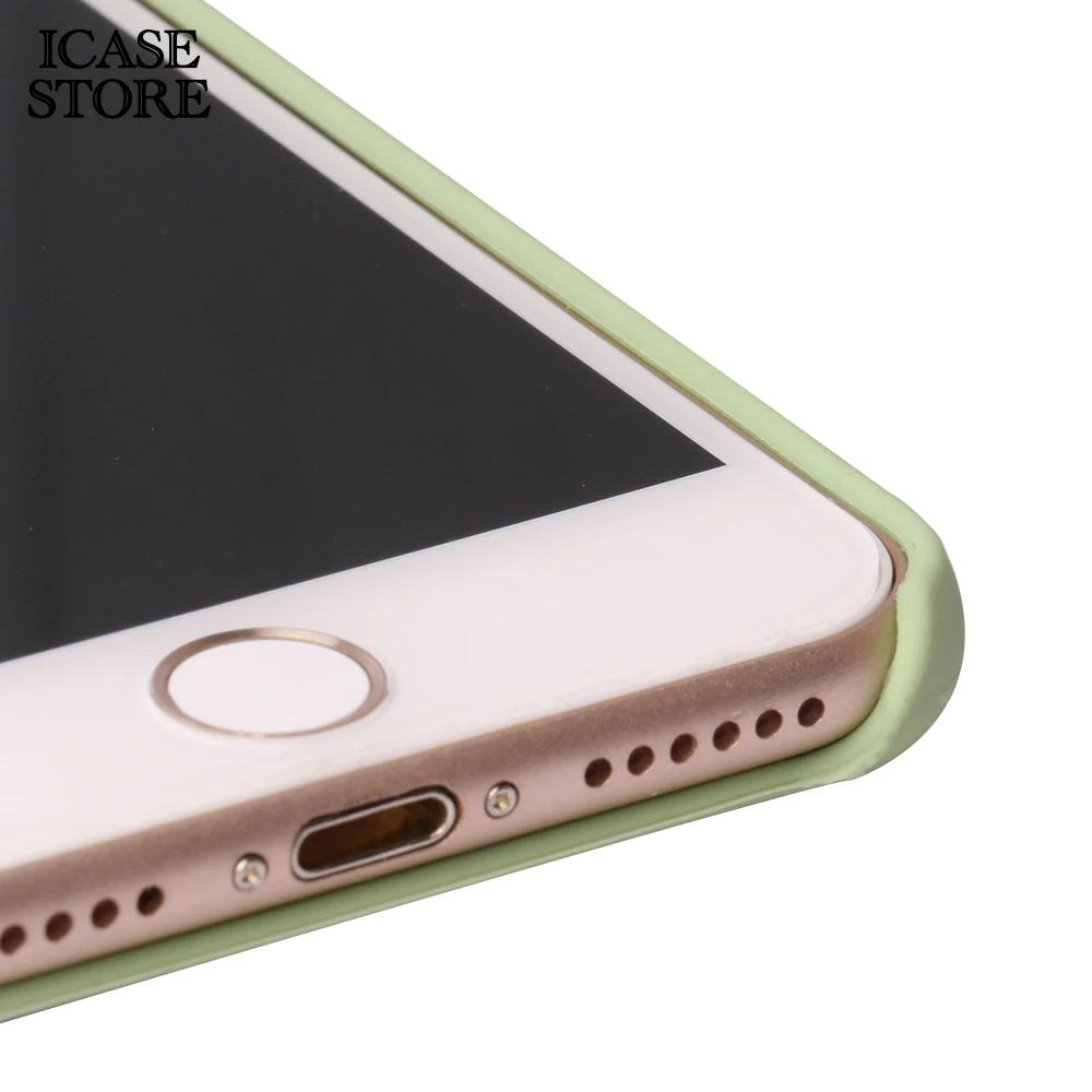 Ikase магазин Оригинальный жидкий силиконовый чехол для телефона iphone 6plus 7plus 8plus