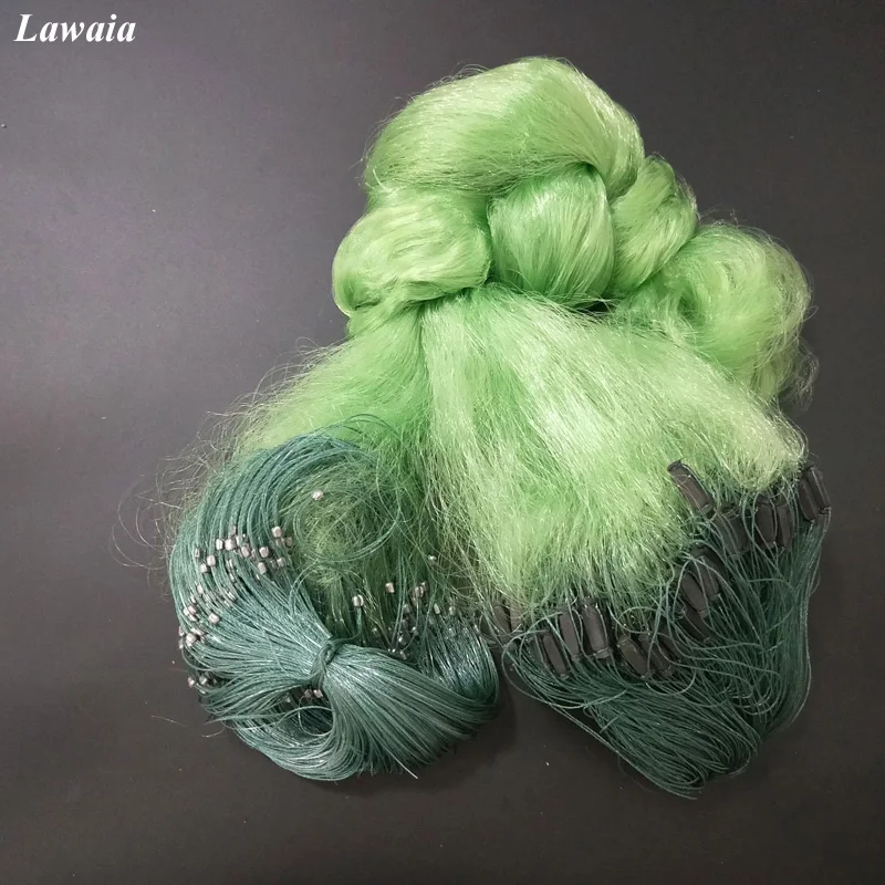 

Lawaia Green Fishing Net 3 Layers Fish Gill Net With Float 25M 50M Green Soft Line Sticky Net Fish Trap Network Outdoor Tool