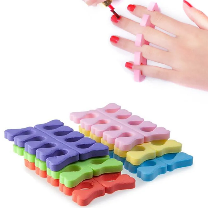 30pcs 15 pairs EVA foam toe separator Soft foam Nail Tools Toe Finger Separator font b