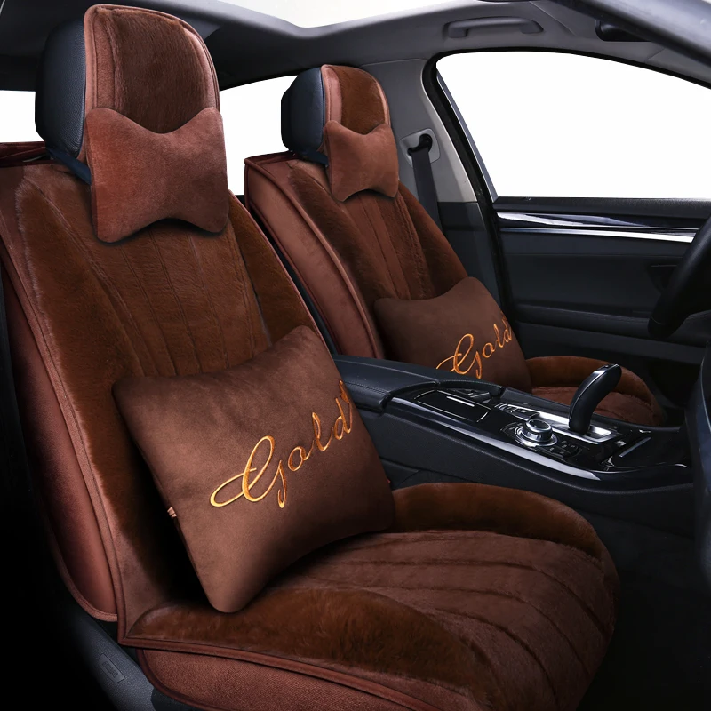 

(Front + Rear)New Plush auto car seat covers For Chevrolet Cruze Captiva TRAX LOVA SAIL auto accessories car styling auto stick