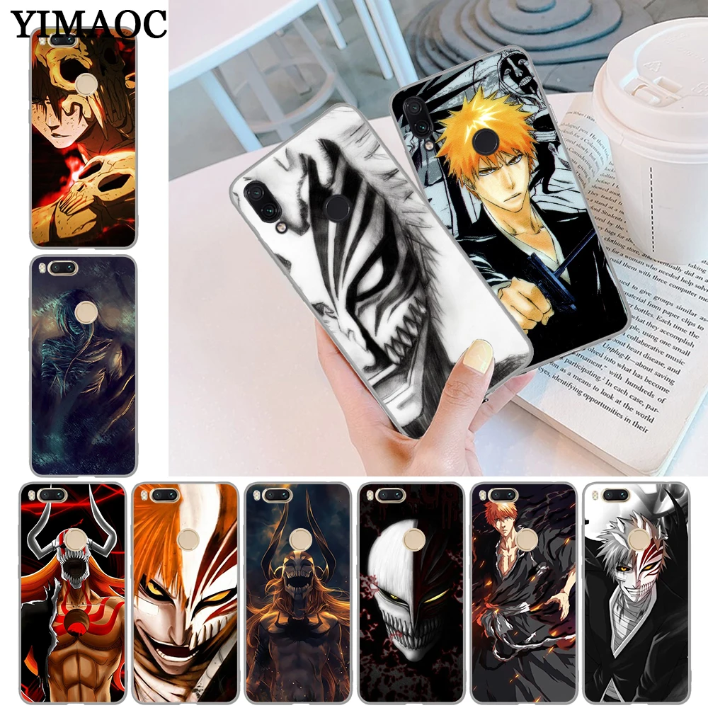 

YIMAOC bleach ichigo hollow Mask Top Detailed Soft Silicone Case for Xiaomi Redmi Note 4 4A 4X 5 Plus 5A Prime 6 Pro 6A S2 7