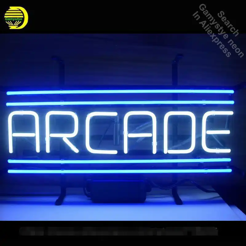 Neon Sign For Arcade Custom Neon Bulbs Sign Handcraft Real Glass Tubes Decorate Game Room Lights Personalized Electronic Signs