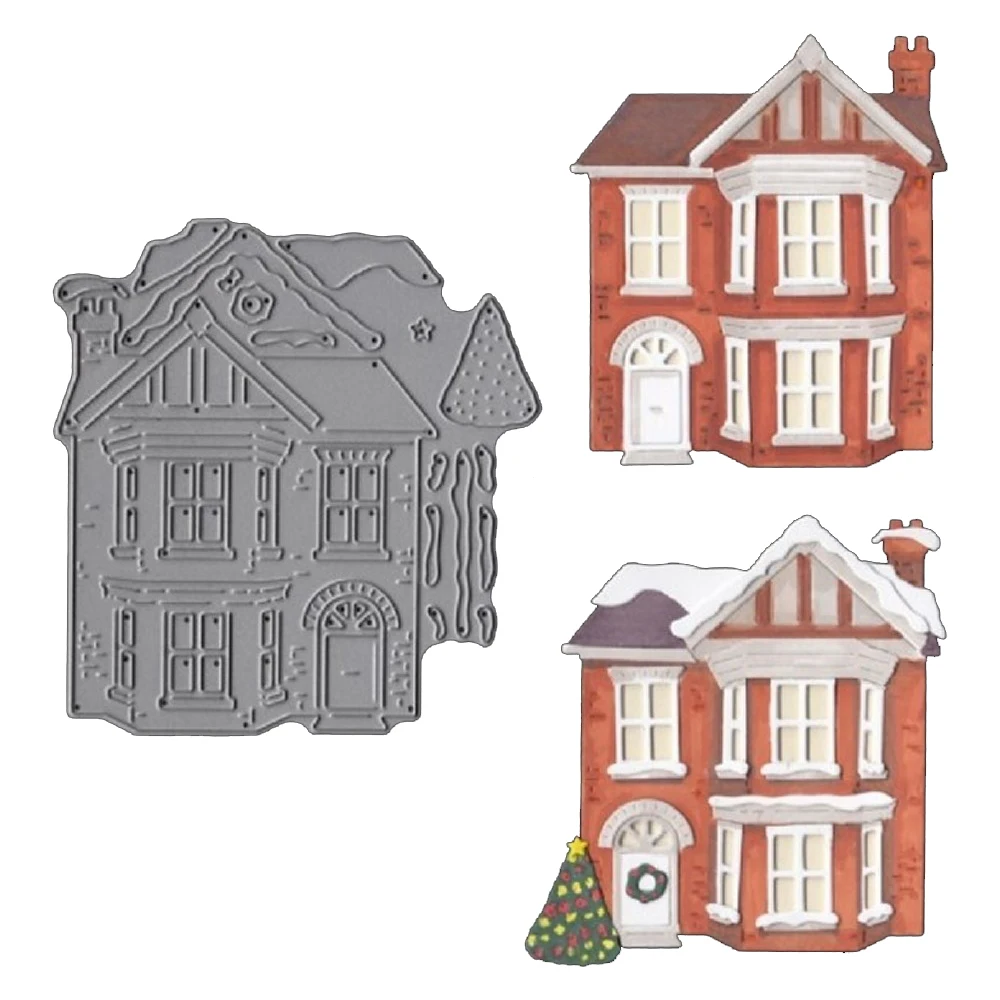 

Villa Cottage House Metal Cutting Die Stencil For DIY Scrapbooking Christmas Decorative Embossing Handcraft Die Cutting Template