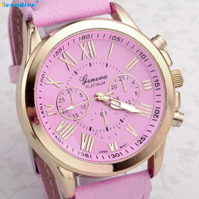 Women's Watches Fashion Geneva Brand Roman Numerals Faux Leather Analog Quartz W Women's Watches Fashion Geneva Brand Roman Numerals Faux Leather Analog Quartz W