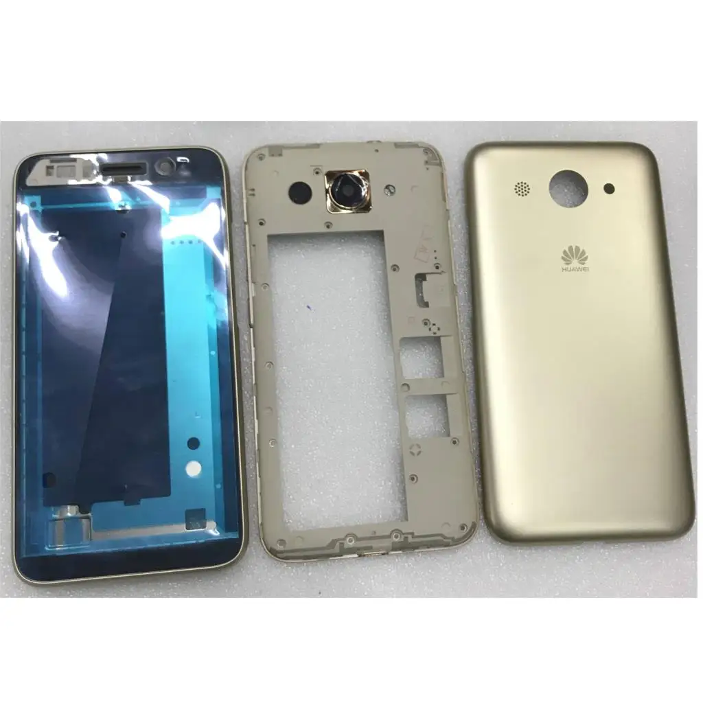 Front Lcd Screen Middle Bezel Battery Door Back Cover Housing Case For Huawei Y3 2017/y3 2018/y5 Lite 2017 5.0" - Mobile Phone Housings & Frames - AliExpress