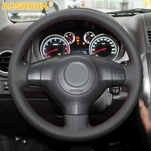 Housse de volant en cuir cousue à la main, accessoires de voiture pour Suzuki SX4 Alto Old Swift Opel Agila