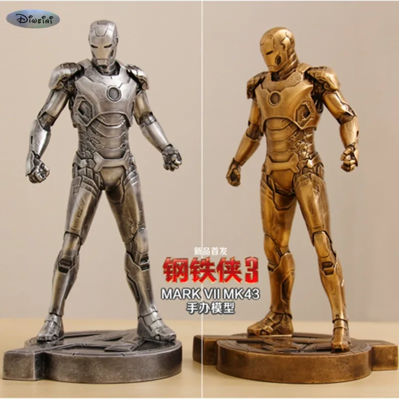 

Iron Man1:6 MK43 Imitation Ferrum Or Copper Resin Bust Model MK43 Decoration Statue MARK VII Half-Length Photo Or Portrait WU598
