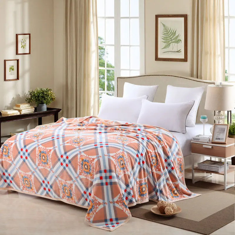 Фланелевое одеяло 120X200 см или 150X200 см, зимнее, Осеннее, плотное, теплое, супер мягкое, Коралловое, Флисовое одеяло s на кровать - Цвет: 7