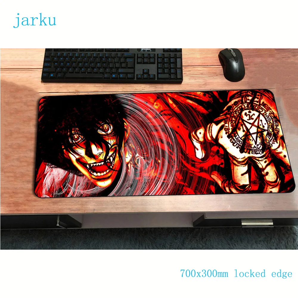 Hellsing коврик для мыши 700x300x2 мм, игровой коврик для мыши, аниме, милый офисный коврик для ноутбука, популярный коврик для мыши, игры, pc gamer, коврики