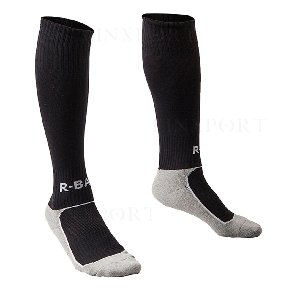 1 пара, хлопковые мужские спортивные прочные длинные футбольные носки для мальчиков футбольные дышащие нескользящие носки для От 8 до 12 лет, детей