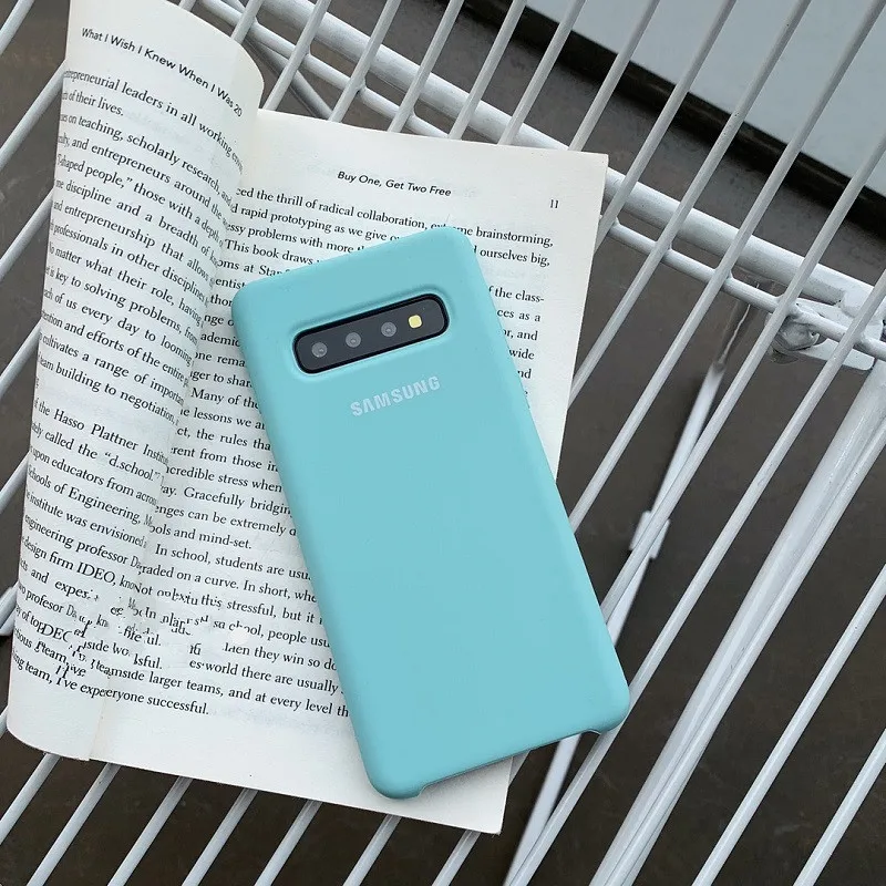 DCHZIUAN Простой чехол для телефона с логотипом для samsung Galaxy S10 S10e S10 Plus Note 9 Note 8 чехол модный однотонный силиконовый чехол