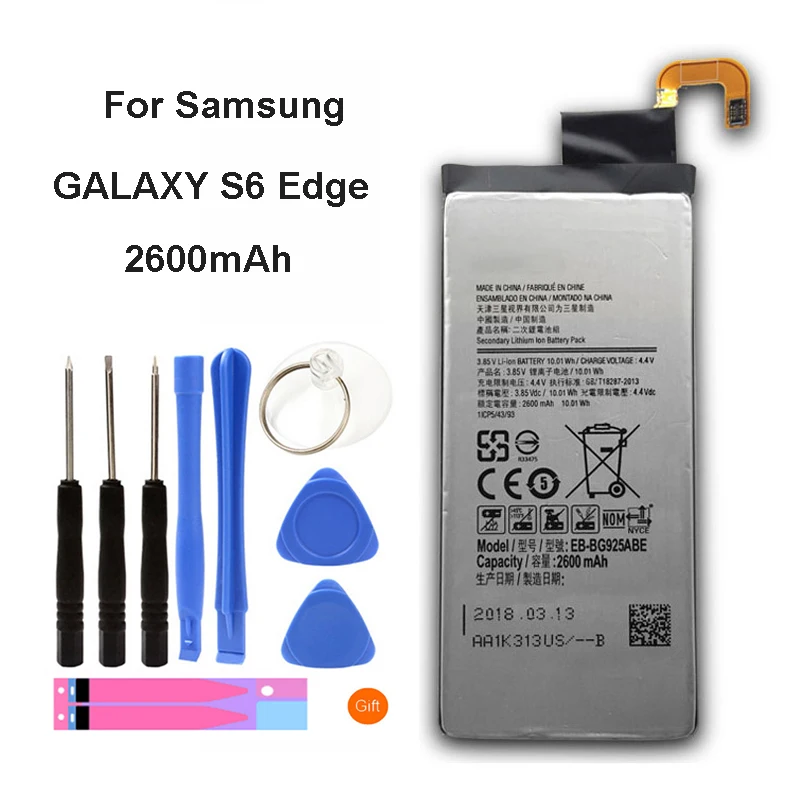 

Original Spare Battery EB-BG925ABE 2600mAh For Samsung GALAXY S6 Edge G9250 G925FQ G925F G925S S6Edge G925V G925A