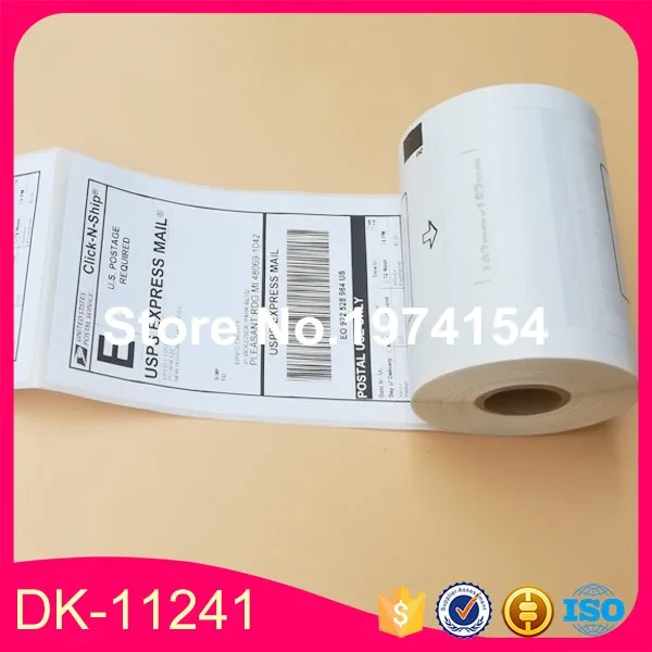 40 рулонов Brother DK 11241 этикетка совместимая Etiketten 102 мм x 152 для QL1050 QL1060N 1241 этикетка| |