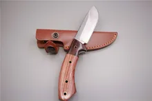 Hand-made straight knifes 59HRC camping knife outdoor survival training practical multi-function band sawtooth ebony handle