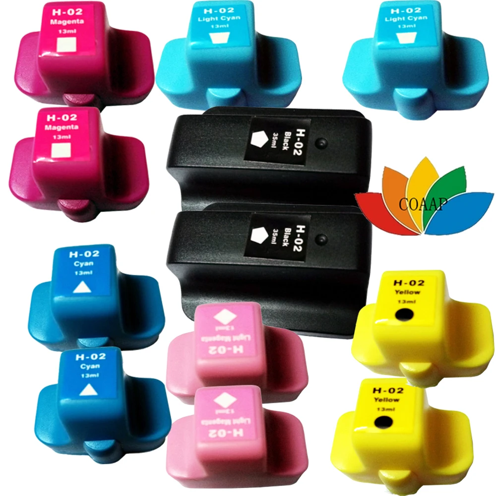 Tinta para impresora HP 02, recambio de tinta Compatible con PhotoSmart  C5180, C6180, C7180, C7280, 12PK, nuevo, BK y a todo Color|hp 02 ink|hp  02hp compatible ink - AliExpress