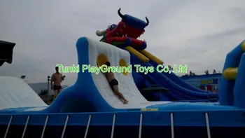 

tunkitoys summer inflatable water park swimming inflatable water park for sale