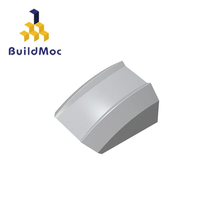 BuildMOC совместимые Legoing 30602 изогнутые 2x2 губы без шипов строительные блоки части DIY