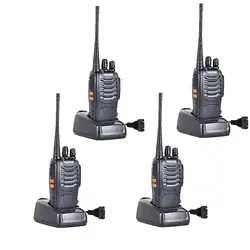 4 шт. черный Baofeng BF-888S UHF: 400-470 мГц Профессиональный Портативный двухстороннее радио Baofeng BF 888 S рация с наушником