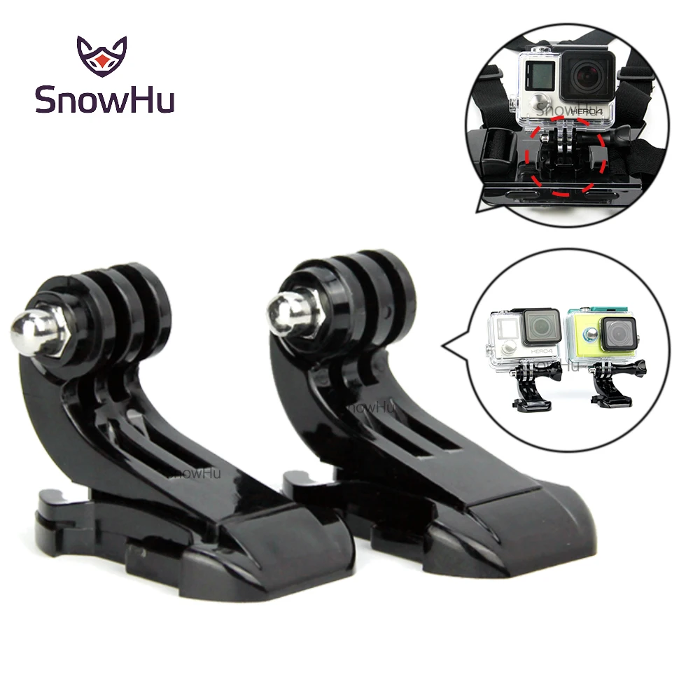 

SnowHu For 3-Way Pivot Arm Mount Assembly Extension Straight For Xiaomi yi for Go pro Hero 7 6 5 3+ 4 For Camera GP20