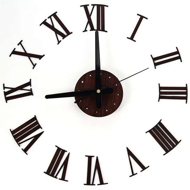 europe digital wall clocks diy vintage wooden wall clock roman