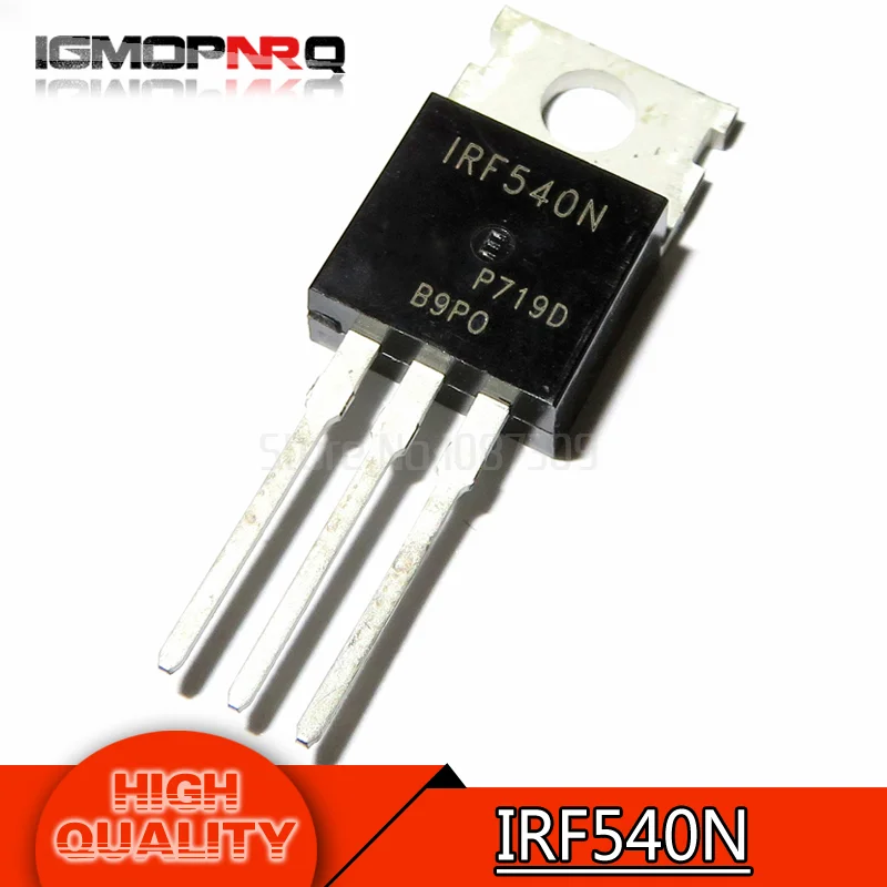

10pcs free shipping IRF540N IRF540 IRF540NPBF MOSFET MOSFT 100V 33A 44mOhm 47.3nC TO-220 new original